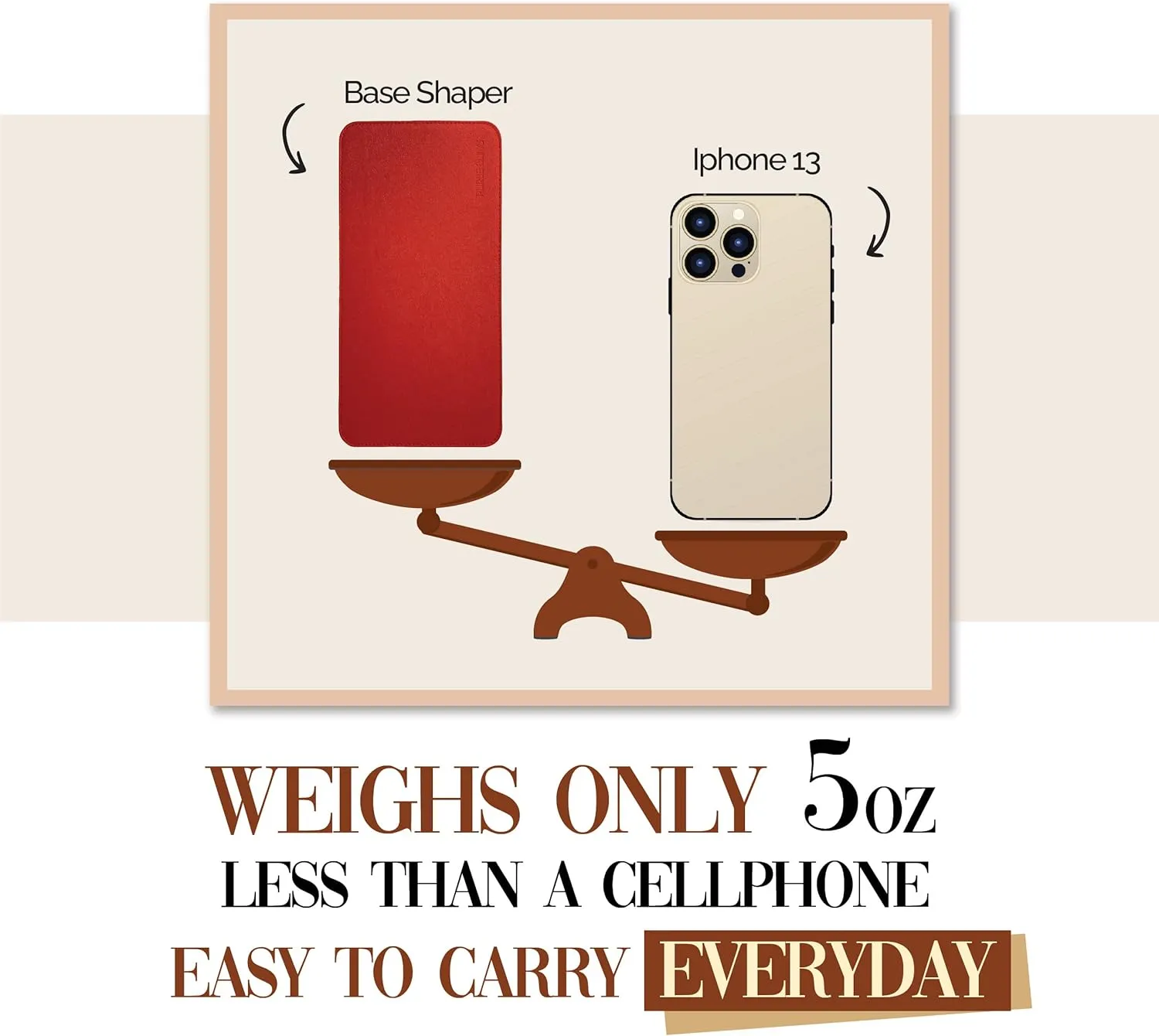 Base Shaper for Neverfull GM, Bag Shaper for LV Never full Bags and other LV Totes, Vegan Leather (Red, GM)