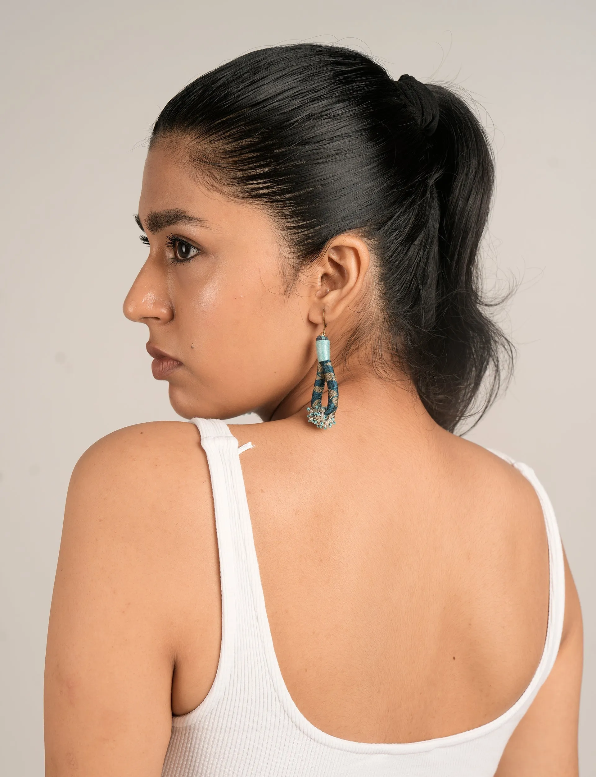 BEADED DROP EARRINGS