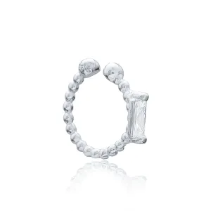 Beaded Zircon Ear Cuff