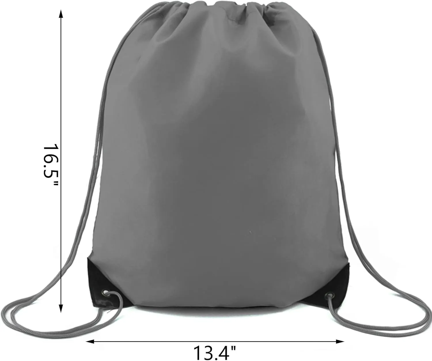 BeeGreen 20 Pieces Gray Drawstring Backpack Bags Bulk Nylon Gym Backpacks Cinch Sinch Christmas Bag for DIY Travel Sports Sack Personlized Sackpacks for Heat Vinyl