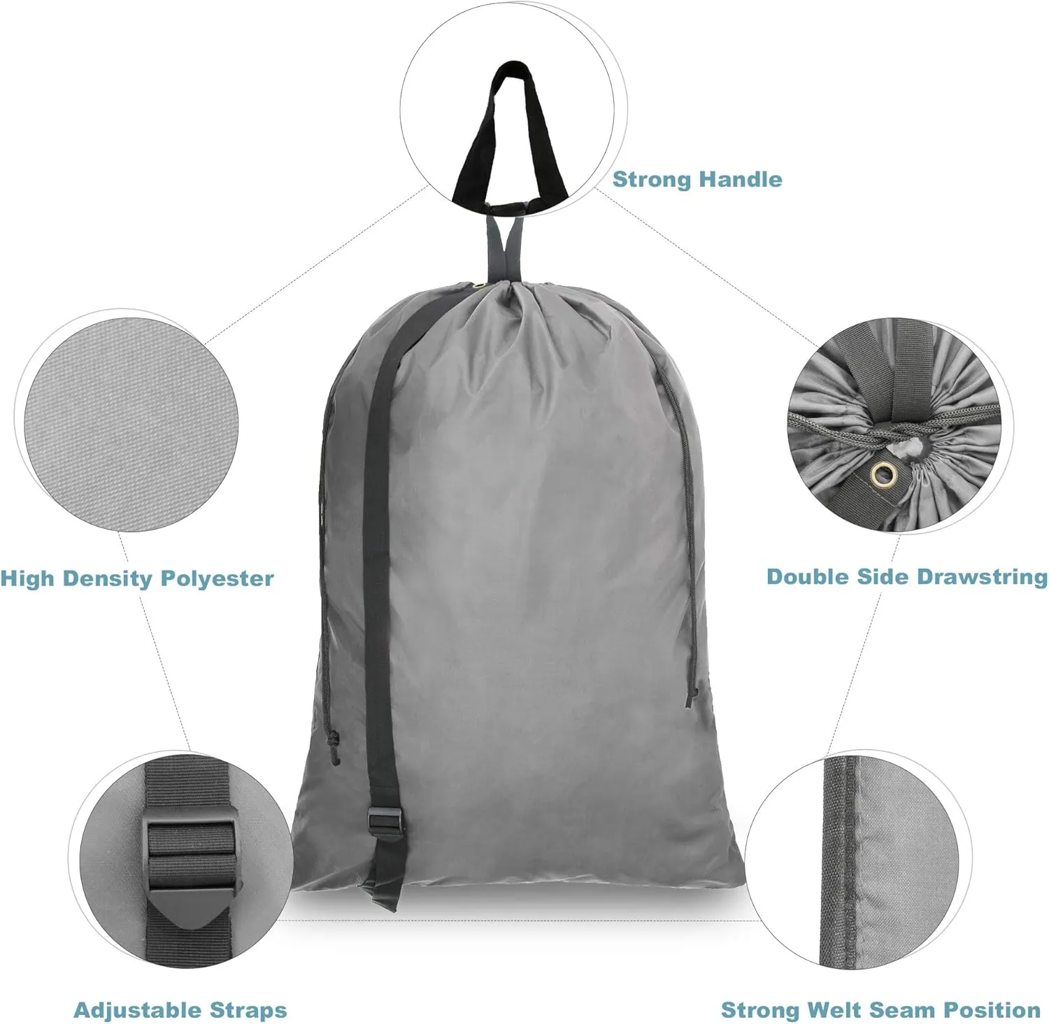 BeeGreen Laundry Backpack Bag Extra Large Heavy Duty