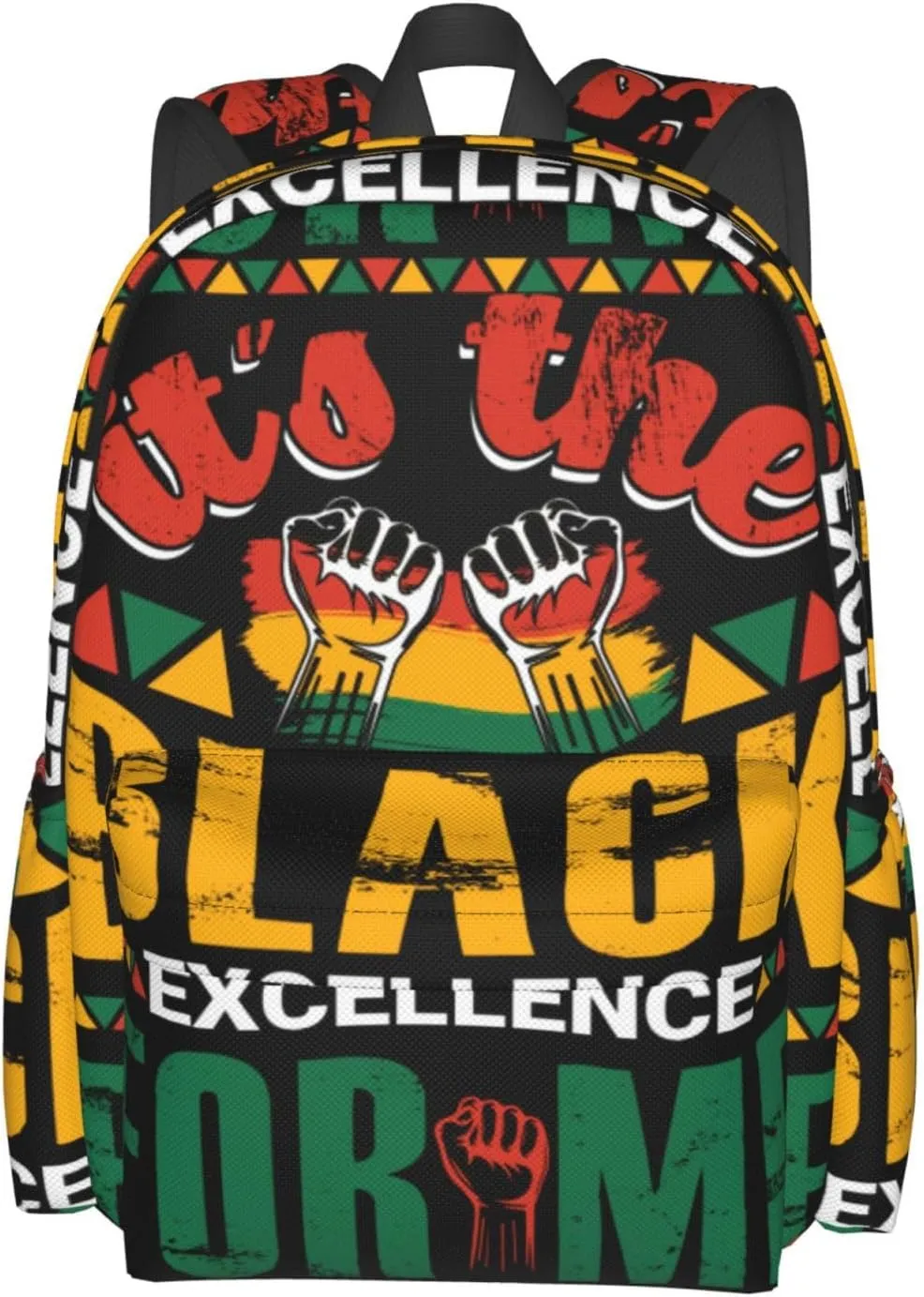Black History Month It's The Excellent For Me Backpack Casual Laptop Backpack Large Capacity Double Shoulder Bag Travel Daypack For Women Men