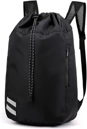 Bowling Roller Bags Backpack Oxford Fabric Bucket Drawstring Waterproof Outdoor Soccer Football Basketball