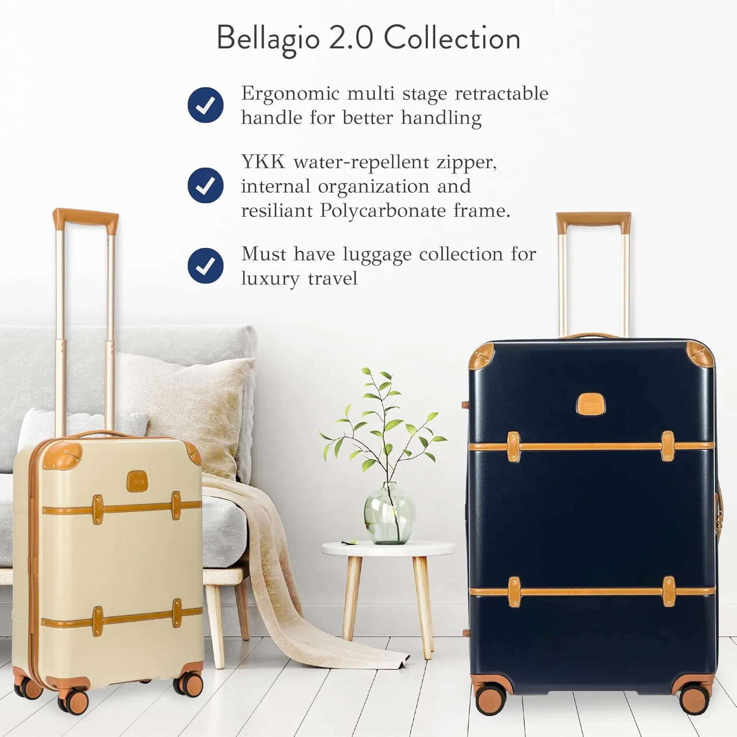Bric's Bellagio 2.0 Spinner Trunk - 30 Inch - Luxury Bags for Women and Men - TSA Approved Luggage - Blue