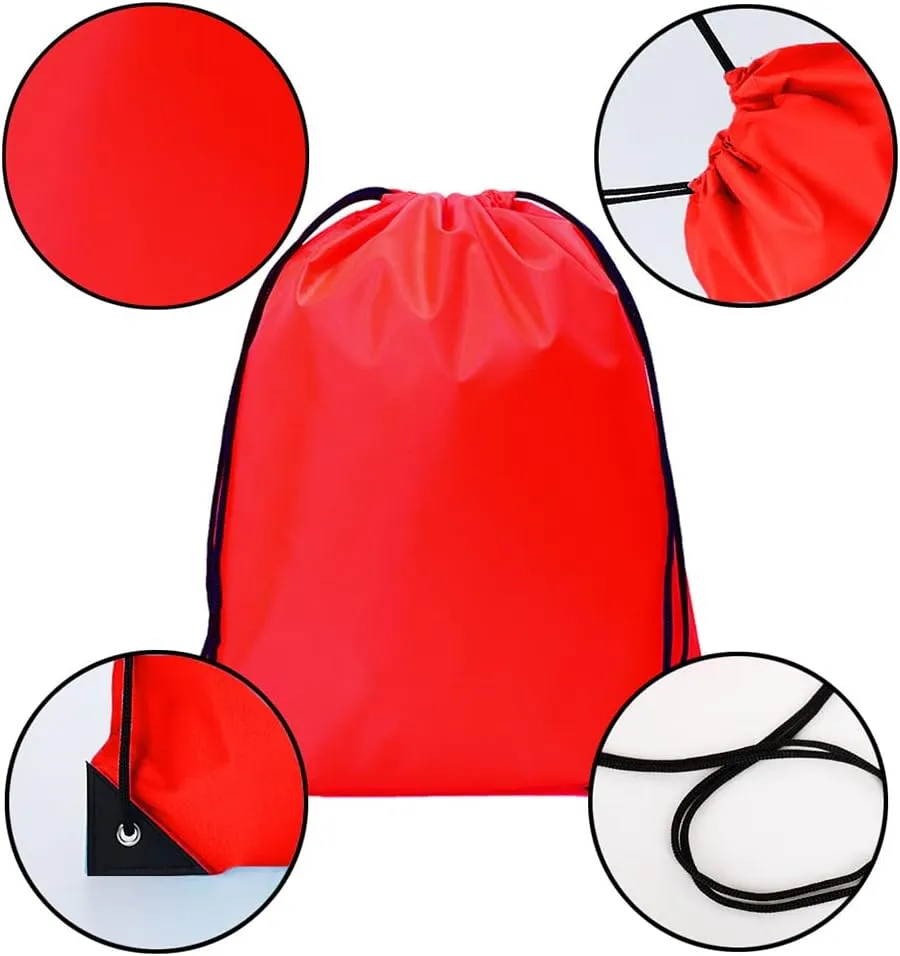 Bulk Drawstring Bags, Polyester Draw String Bags, Gym Sports Cinch Bag Drawstring Backpack for Women Men