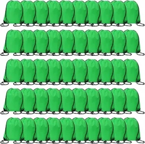 Bulk Drawstring Bags, Polyester Draw String Bags, Gym Sports Cinch Bag Drawstring Backpack for Women Men