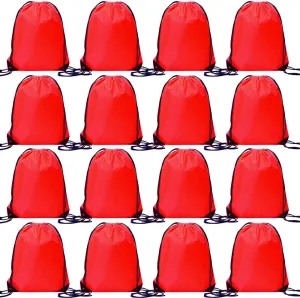 Bulk Drawstring Bags, Polyester Draw String Bags, Gym Sports Cinch Bag Drawstring Backpack for Women Men