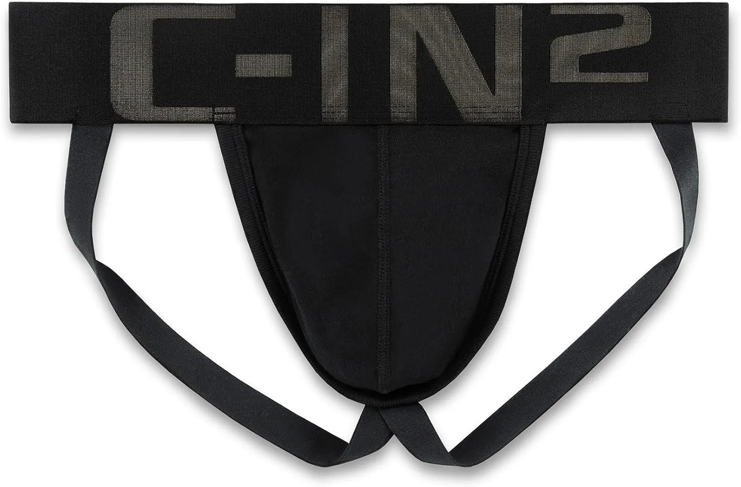 C-IN2 Core Jockstrap - Black Men's Underwear Center-Seam Contour Pouch Support - 100% Cotton