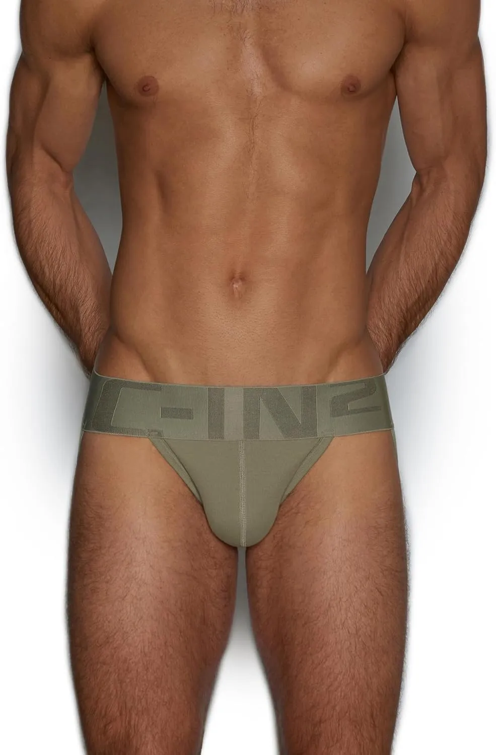 C-IN2 Core Jockstrap - Black Men's Underwear Center-Seam Contour Pouch Support - 100% Cotton