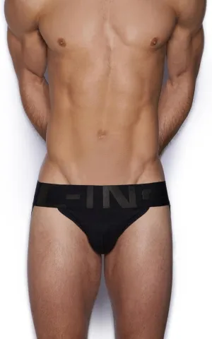 C-IN2 Core Jockstrap - Black Men's Underwear Center-Seam Contour Pouch Support - 100% Cotton