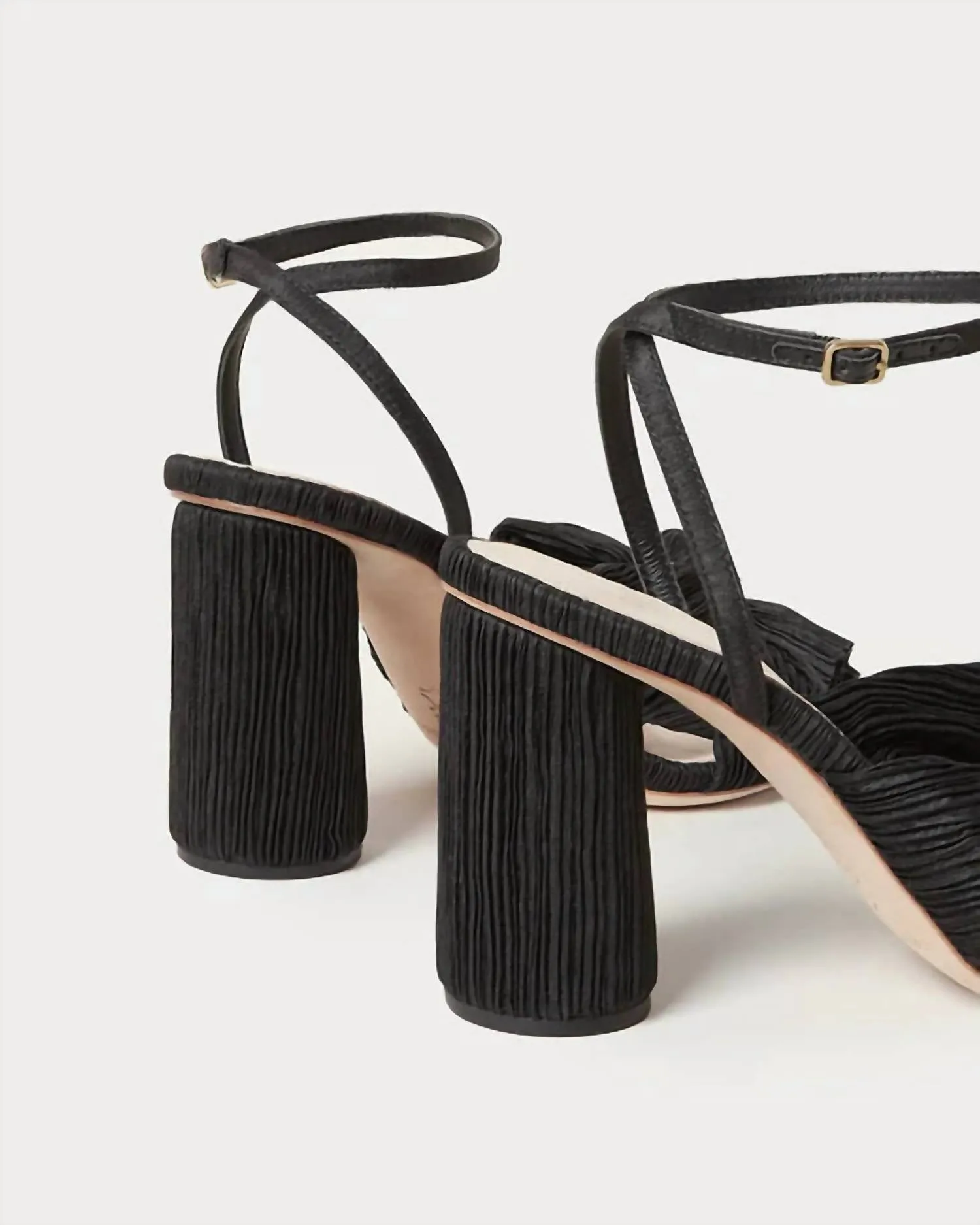 Camellia Pleated Bow Sandal