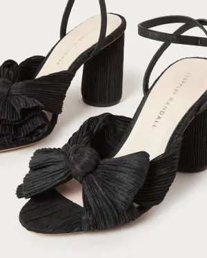 Camellia Pleated Bow Sandal
