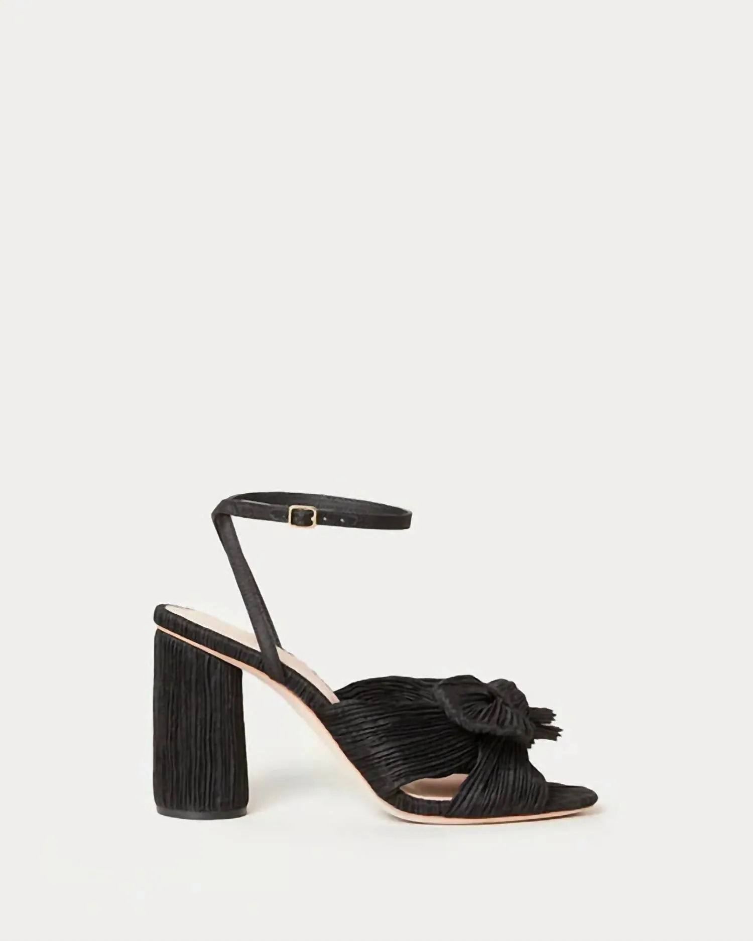 Camellia Pleated Bow Sandal