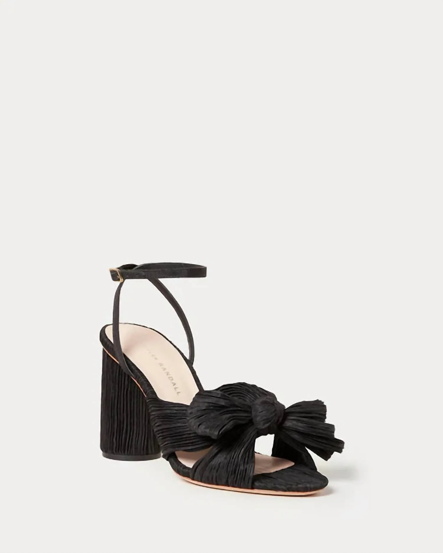 Camellia Pleated Bow Sandal