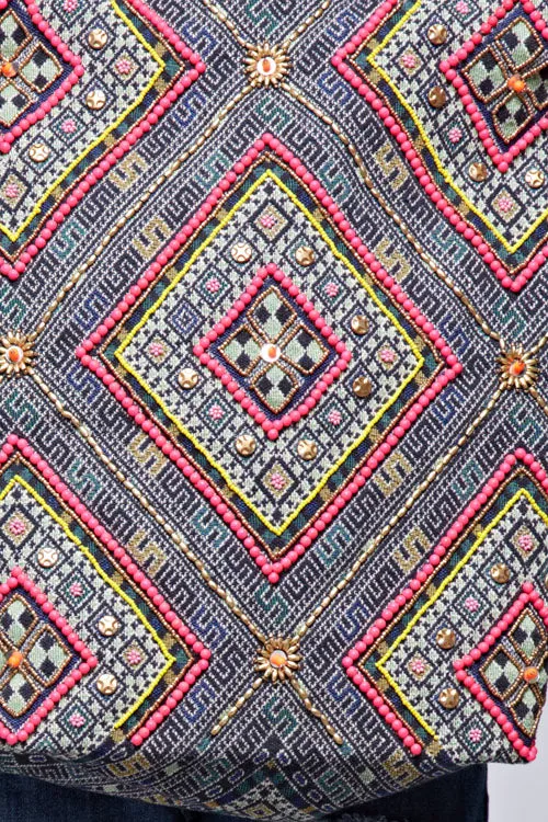 Canvas Beaded Bag