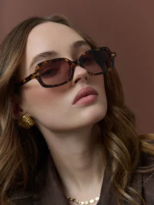 Canyon Square Sunglasses in Tort