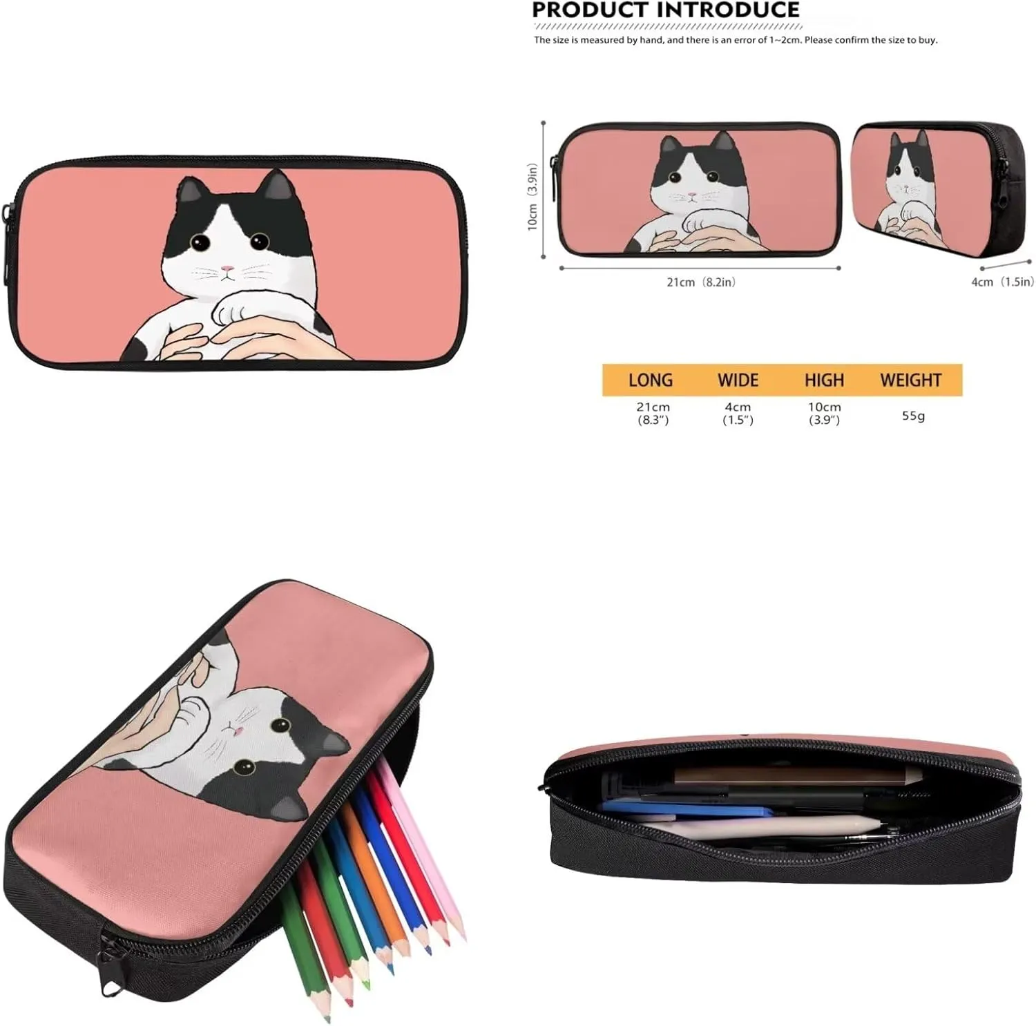 Cartoon Cat Backpack Set for Boys 6-8 Lightweight Bookbag for Middle School Students Teens Shoulder Bag with Adjustable Strap for Primary Elementary High School/Outdoor/Travel/Sports