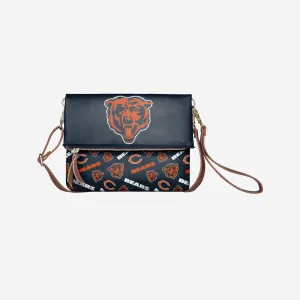Chicago Bears Printed Collection Foldover Tote Bag