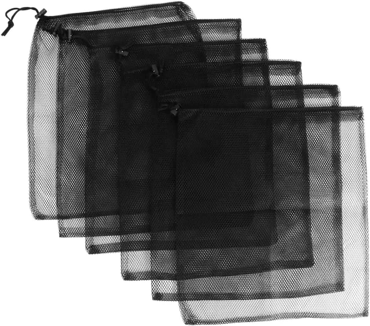 Ciieeo Mesh Draw Pocket Storage Pouch Small Draw Produce Bag Back Organizer Pouch Draw Pouch Travel Grocery