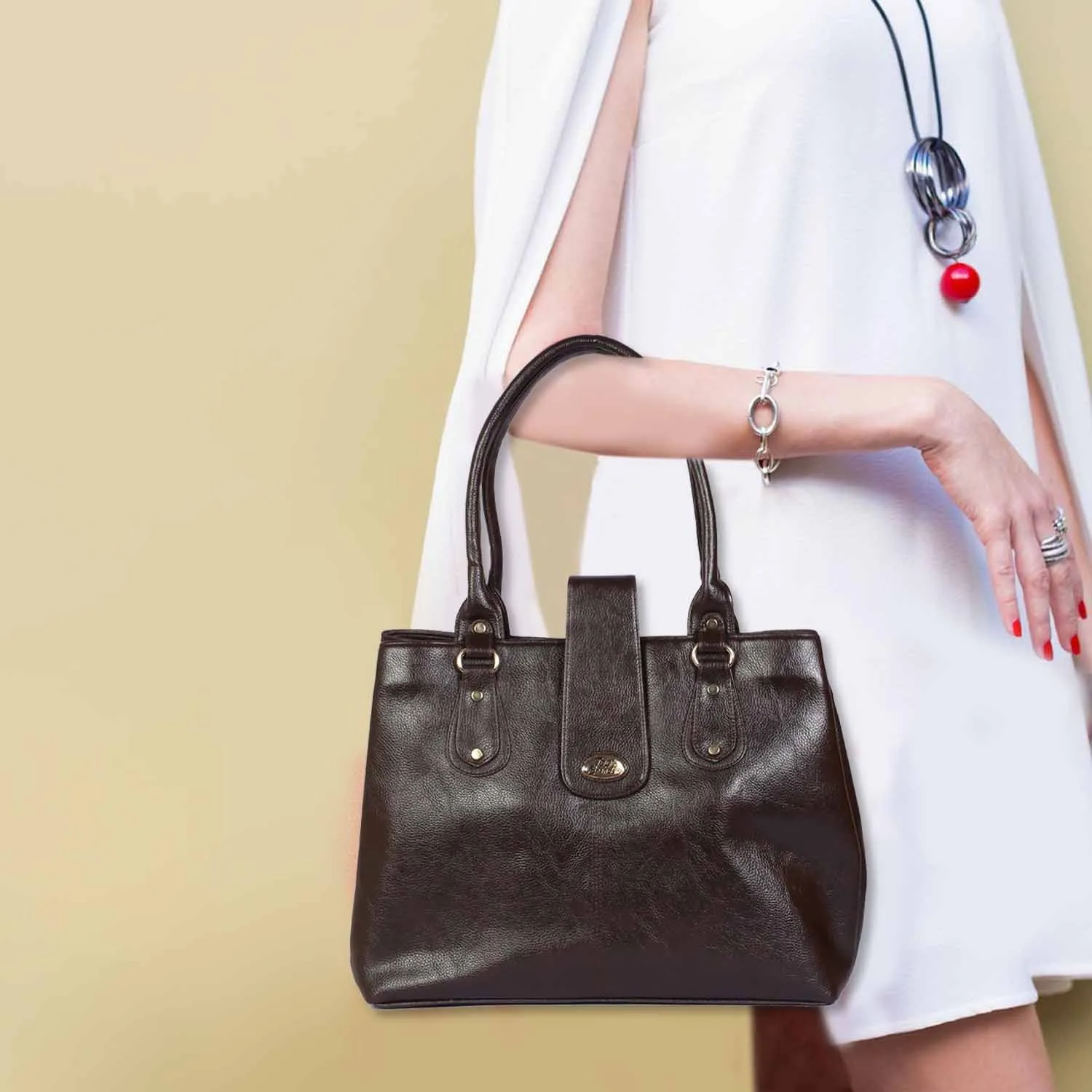 Classic Black Structured Handbag