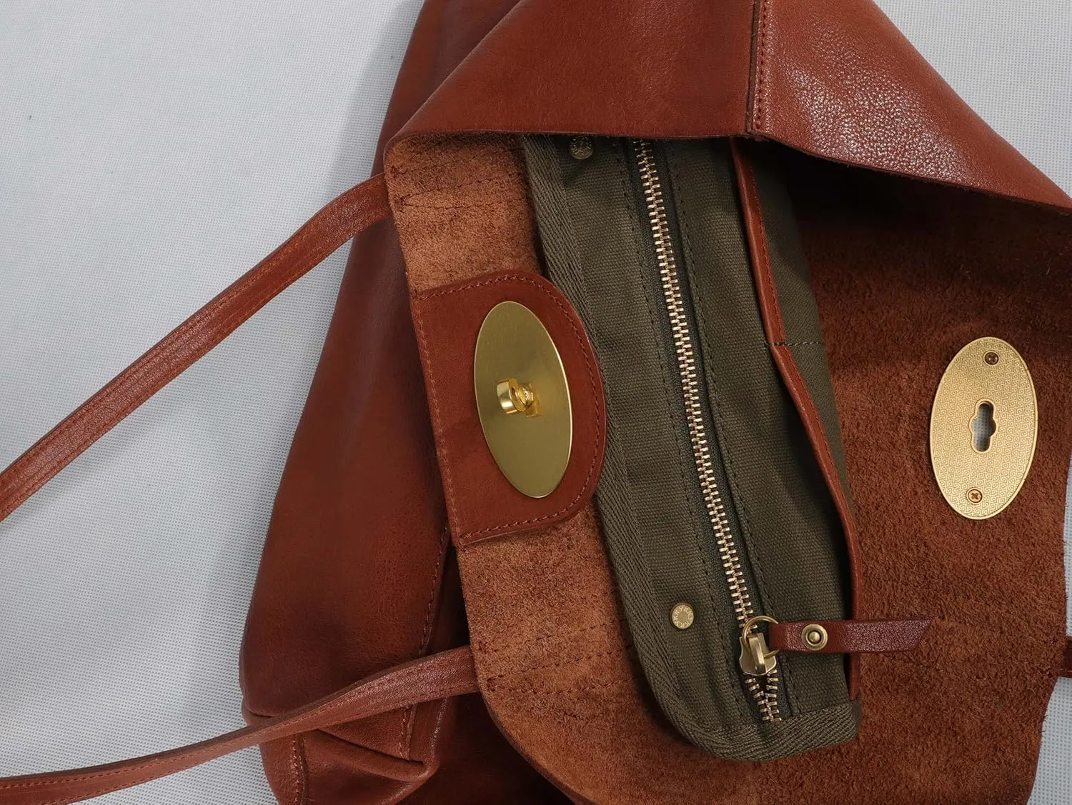 Classic Leather Tote Bag with Gold Hardware, Long Shoulder Straps, Available in Black, Brown, and Tan (Tan, Large)
