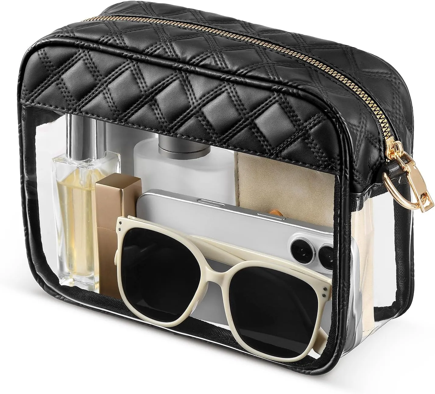 Clear Crossbody Bag Stadium Approved, Clear Purses for Women Stadium Crossbody for Events Concerts Sports Outfits