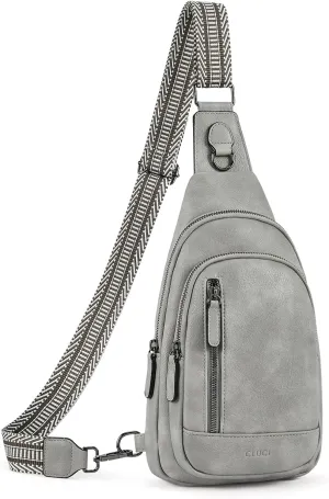 CLUCI Crossbody Bags for Women - Sling Backpack Travel Bag in Leather