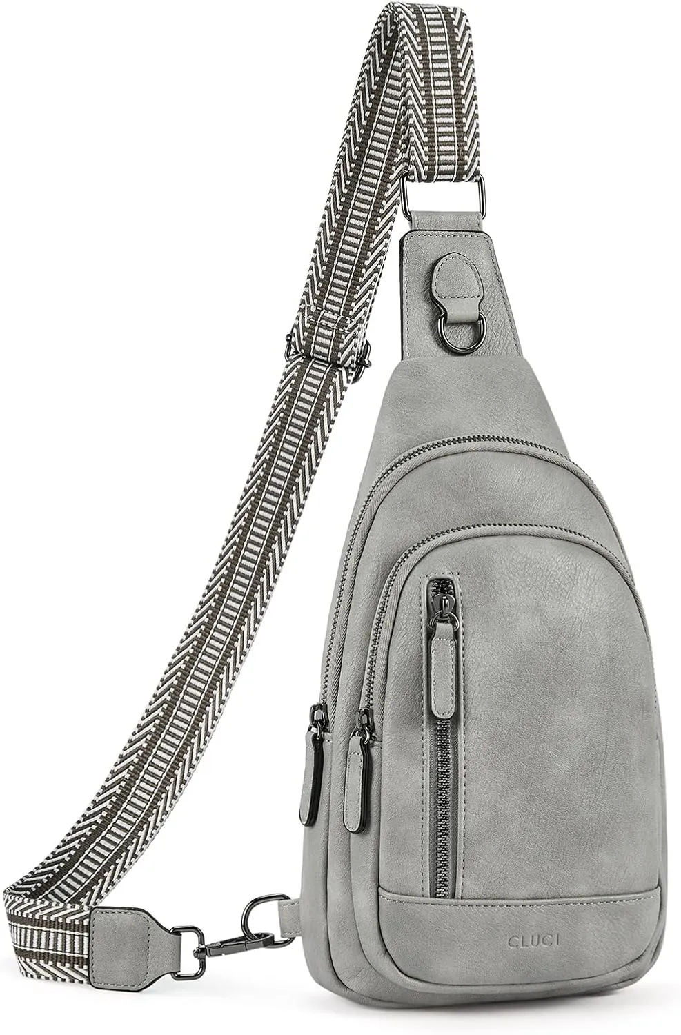 CLUCI Crossbody Bags for Women - Sling Backpack Travel Bag in Leather