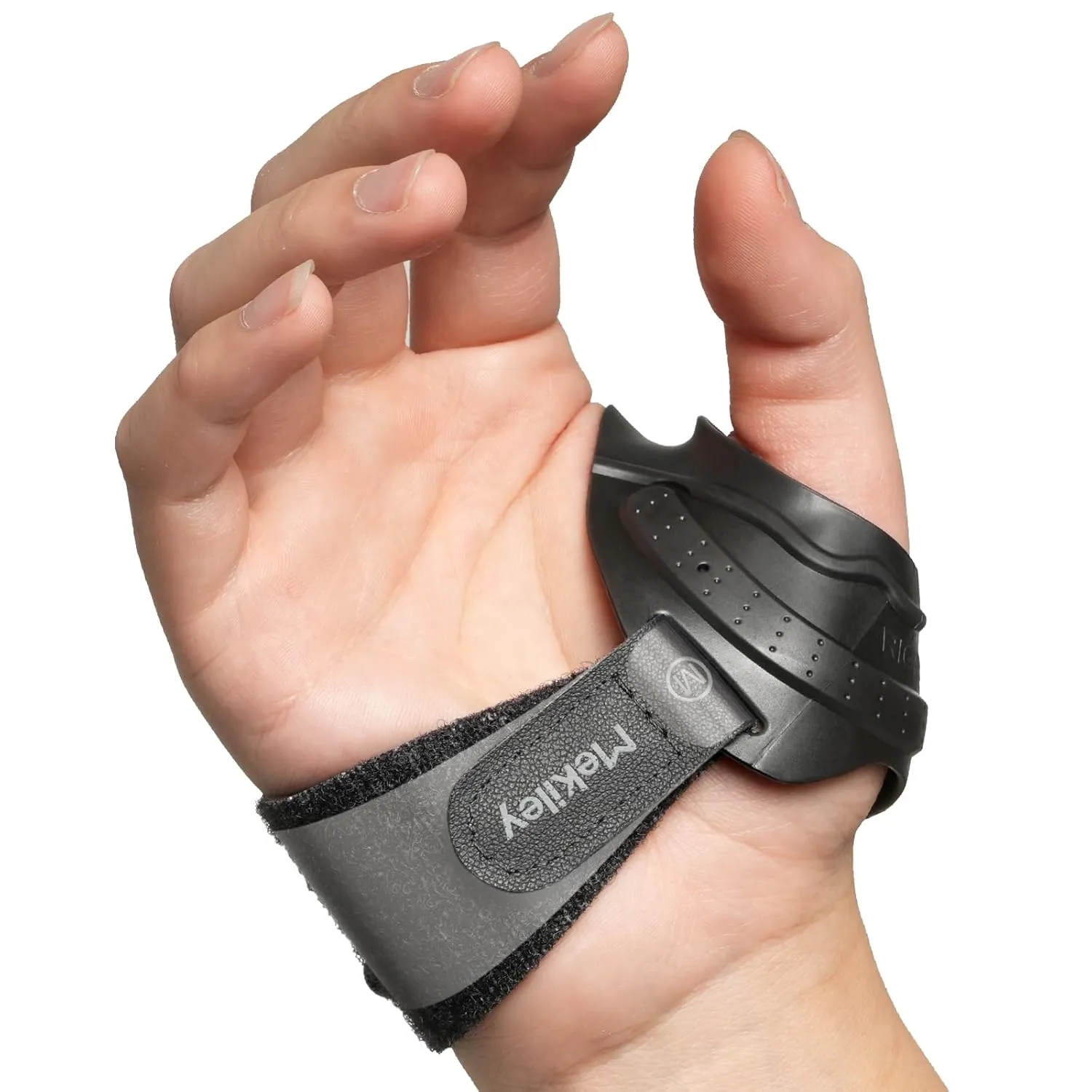 CMC Thumb Support Brace - with Firm Supportive Wrist Strap, Dual Density Thumb Brace Stabilizes CMC Joint, Pain Relief for Osteoarthritis for Women and Men (Black, Right Hand, Medium)