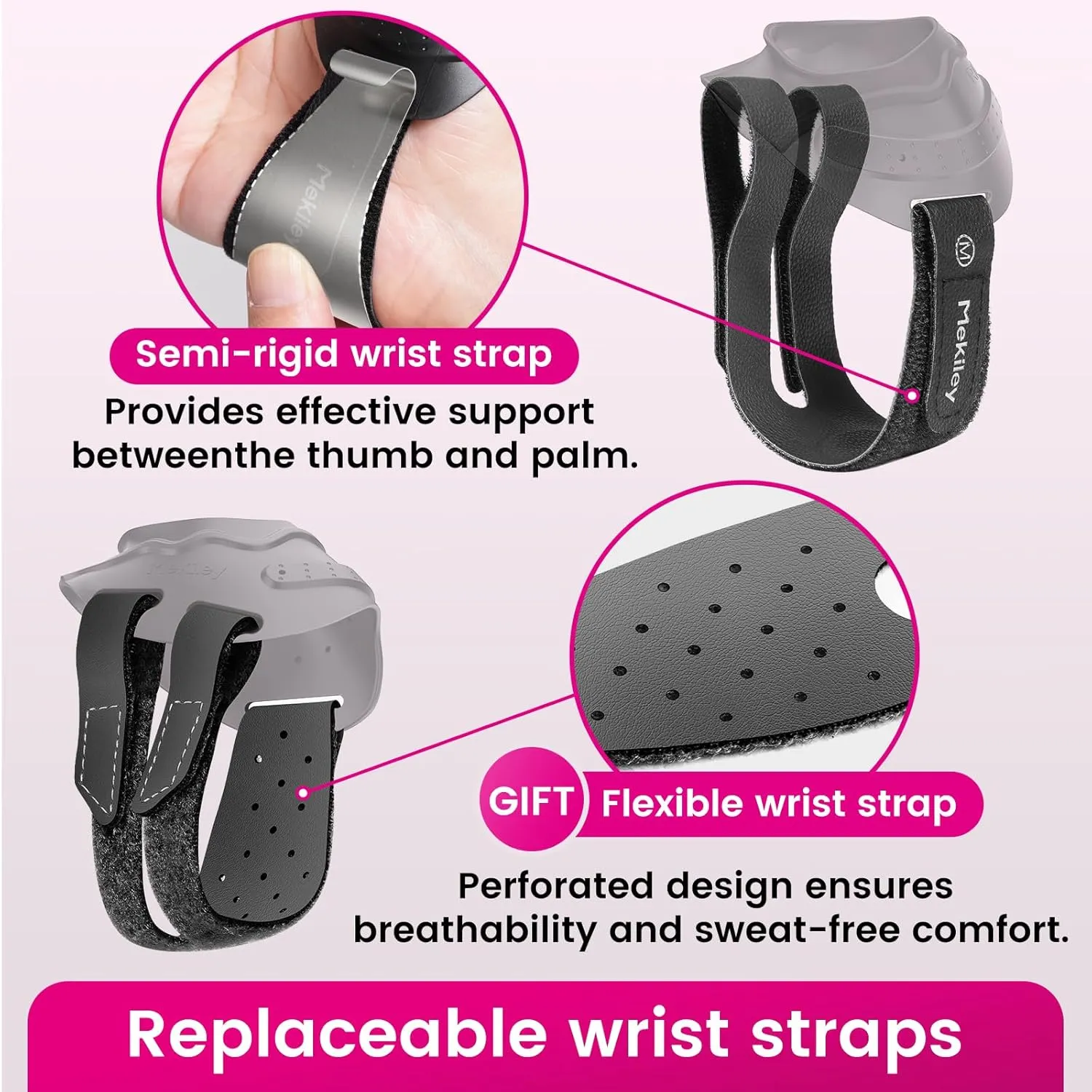 CMC Thumb Support Brace - with Firm Supportive Wrist Strap, Dual Density Thumb Brace Stabilizes CMC Joint, Pain Relief for Osteoarthritis for Women and Men (Black, Right Hand, Medium)