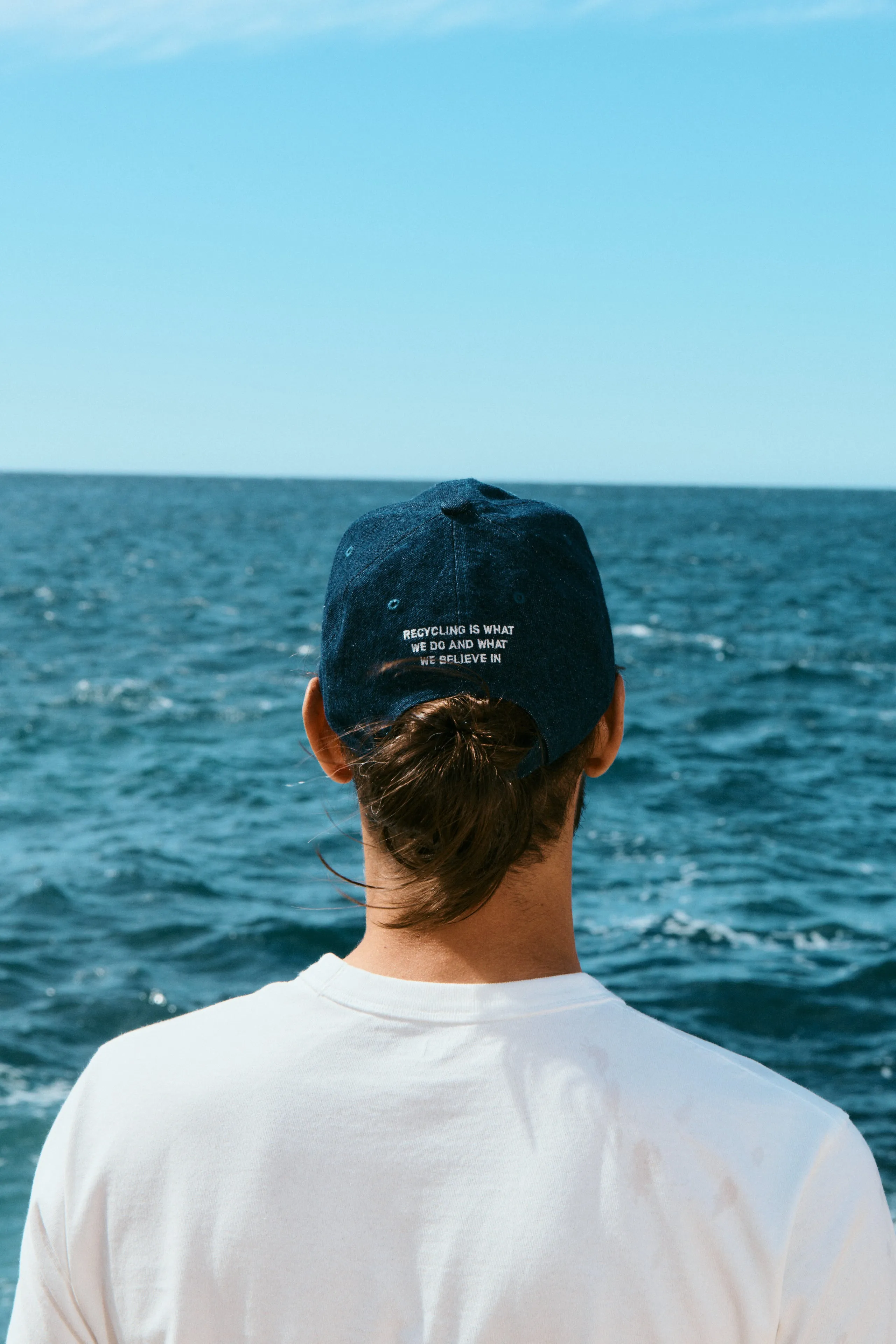 Colette the cap - Upcycled Raw Denim