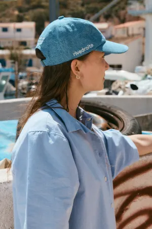 Colette the cap - Upcycled Stone Washed Denim