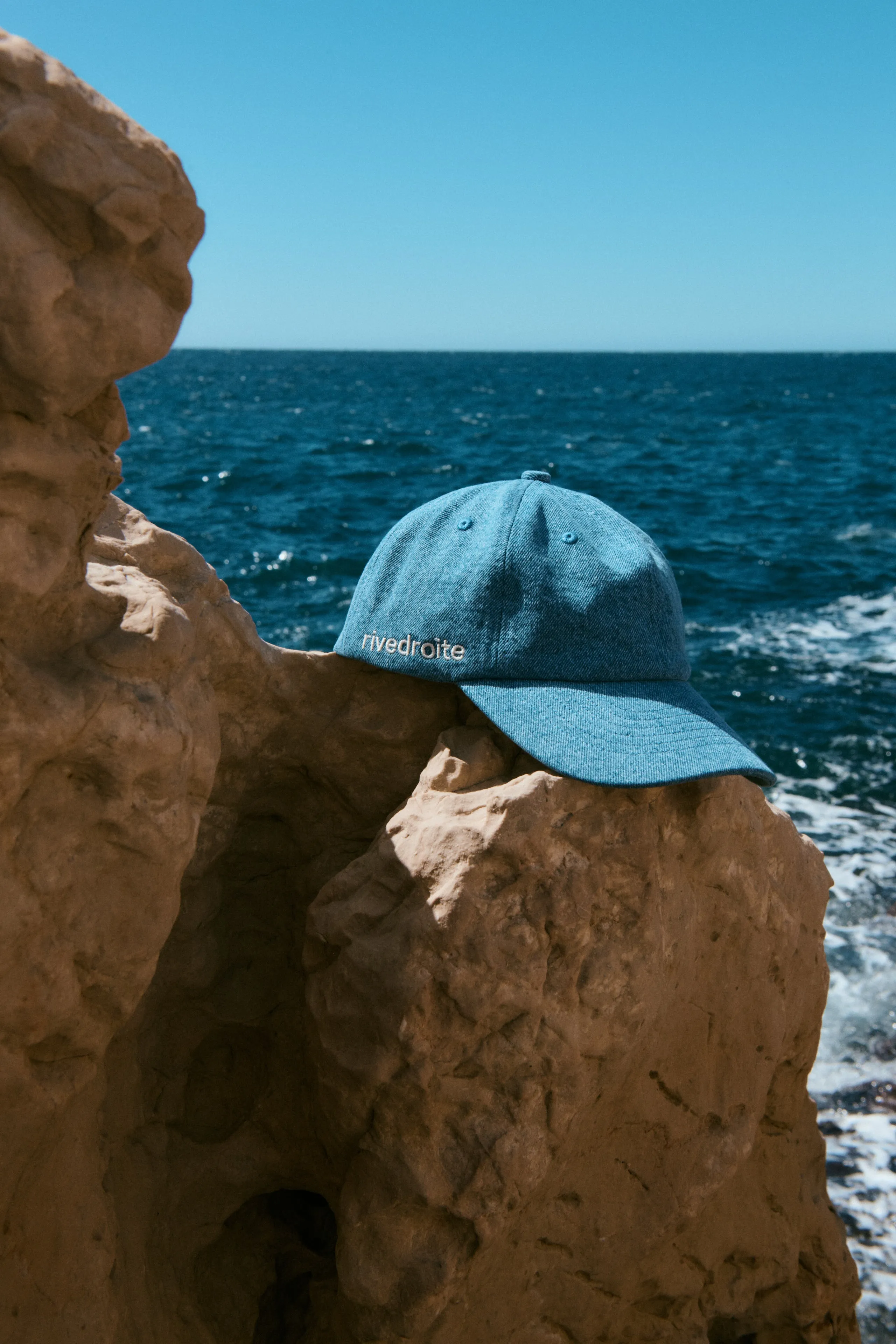 Colette the cap - Upcycled Stone Washed Denim