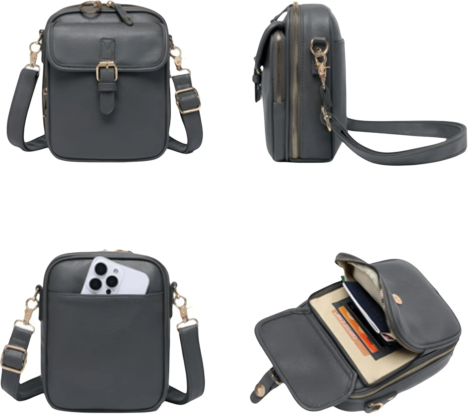collaborate crossbody leather bag