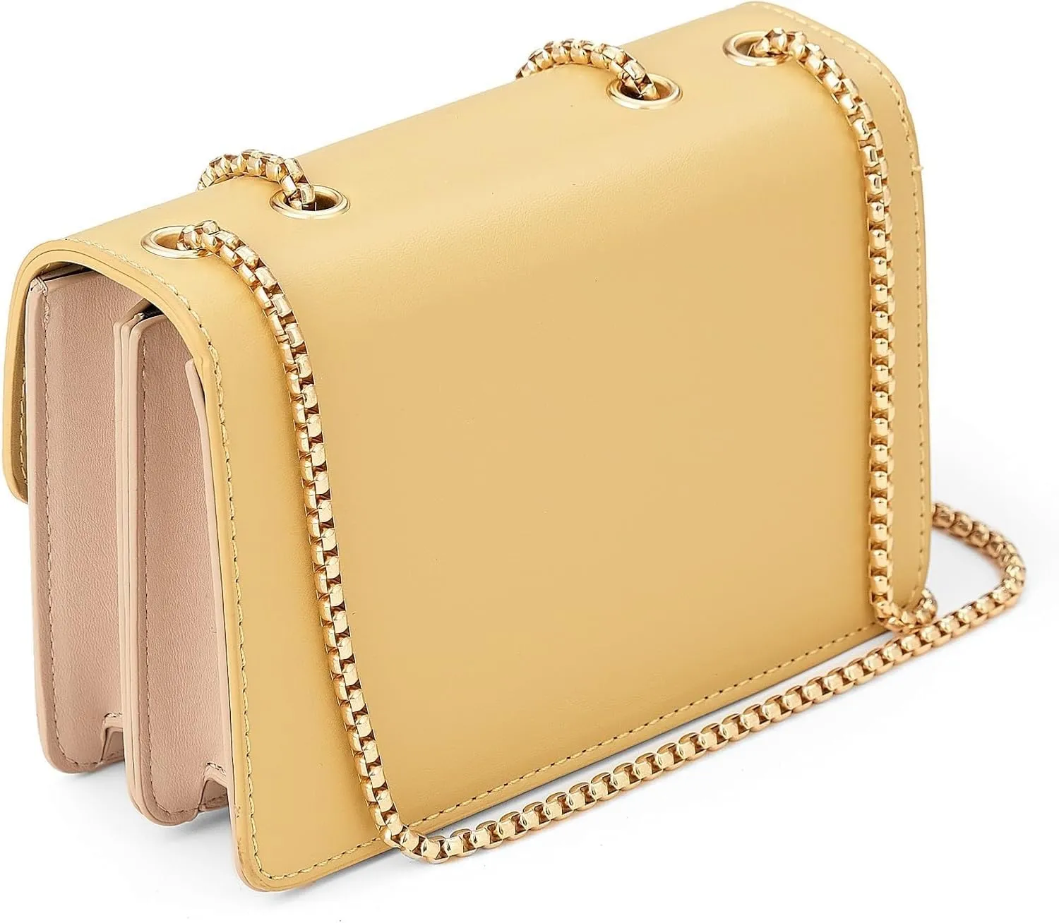 Color-Block Leather Crossbody Bag, Medium Shoulder Purse, Cute Designer Handbag, Stylish Faux Leather Cross Body Bag