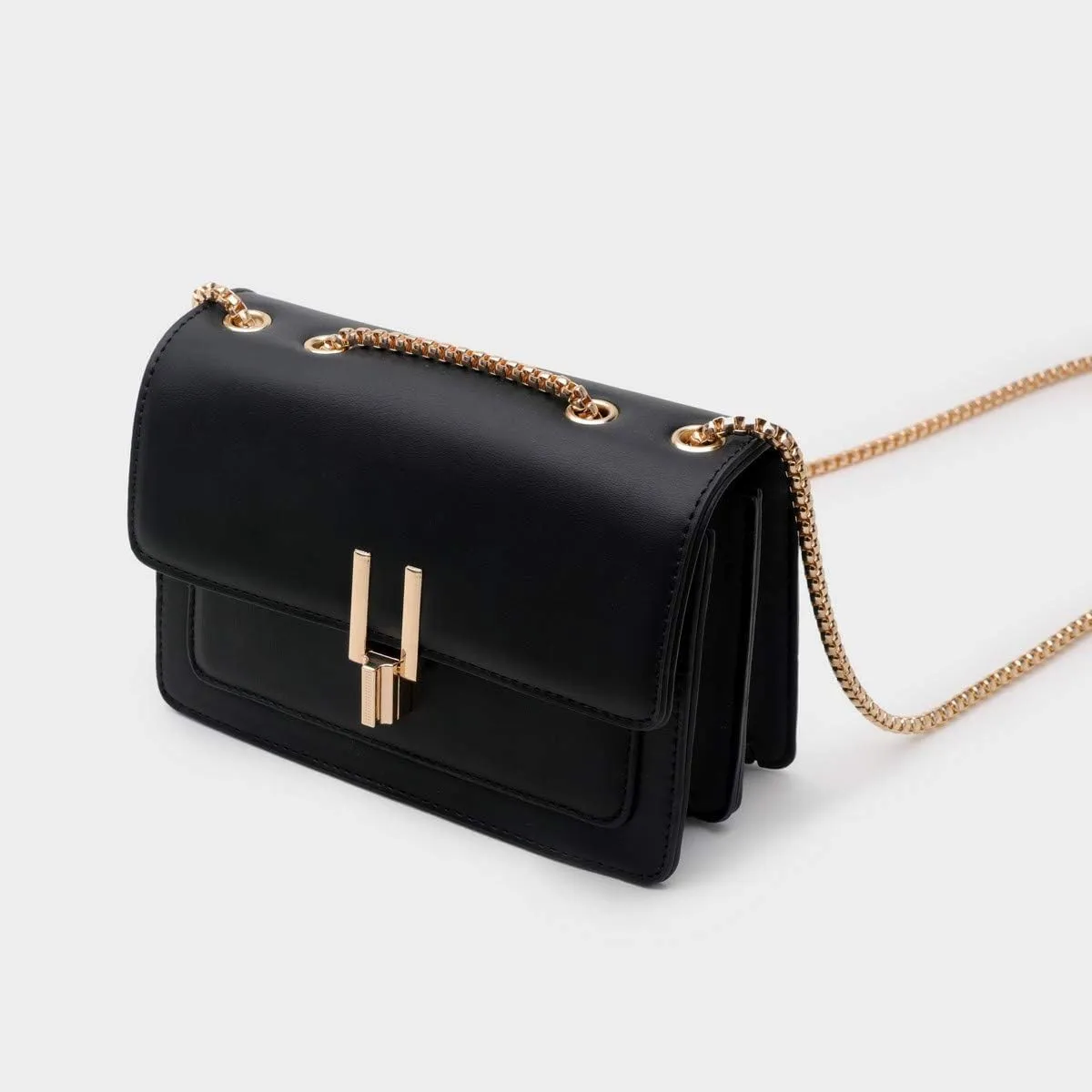 Color-Block Leather Crossbody Bag, Medium Shoulder Purse, Cute Designer Handbag, Stylish Faux Leather Cross Body Bag