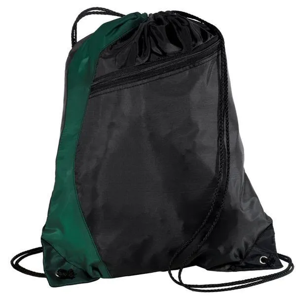 Colorblock Polyester Cinch Pack/Drawstring Bag