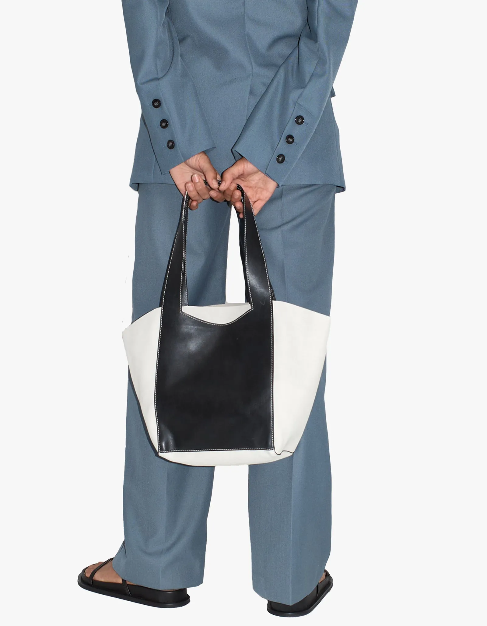 Contrast Bowling Bag - Black