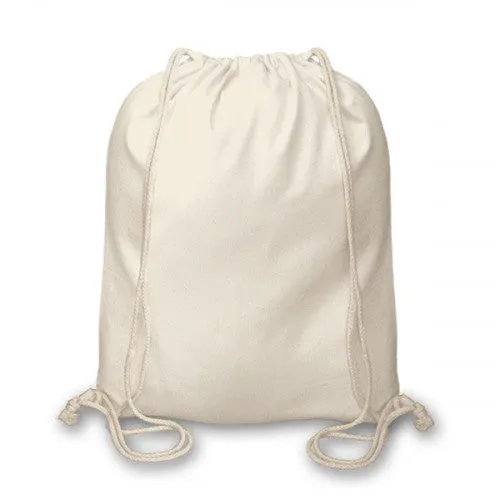 Cotton Drawstring Backpack