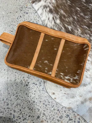 Cowhide/leather Vanity