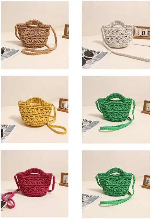 Crossbody Bags For Women Handmade Purse Shoulder Handbag Cotton Purses for Women Travel Bag with Lining Blue