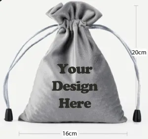 Custom Velvet Drawstring Bag 07 (16x20cm)