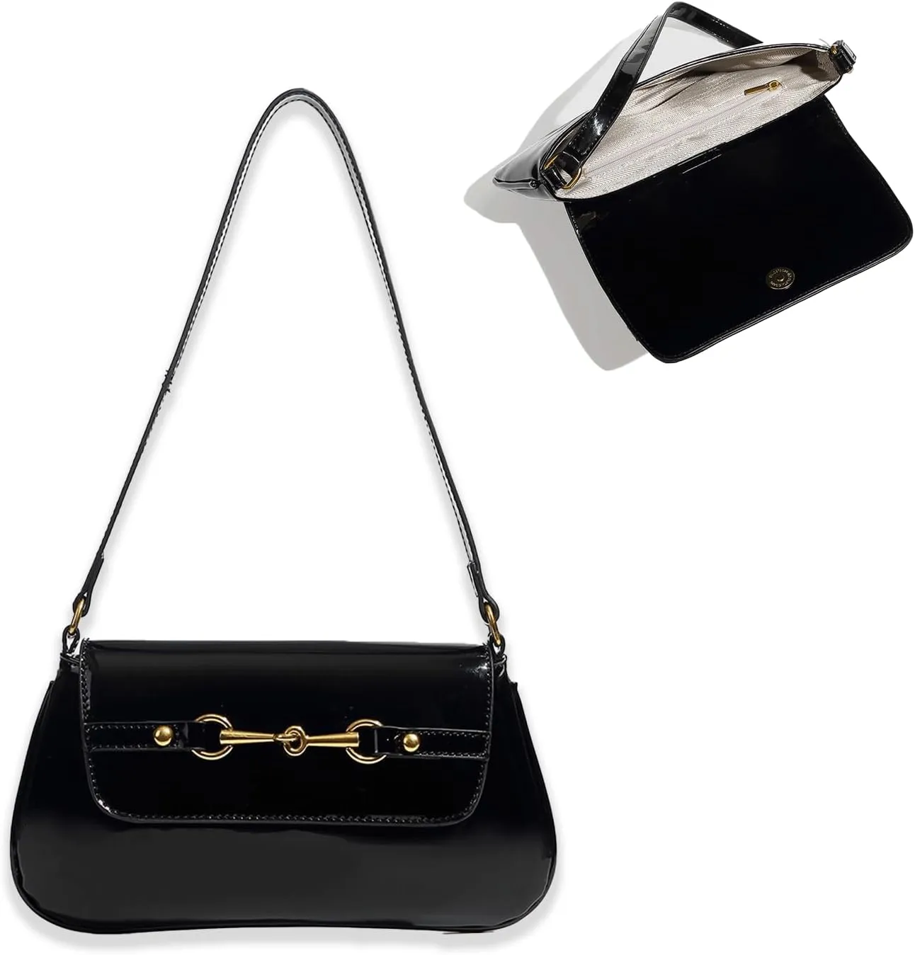 Cute Purse Y2k Mini Purses Retro Classic Elegance Equestrian Luxurious and Vintage Handbag Small Hobo Bag