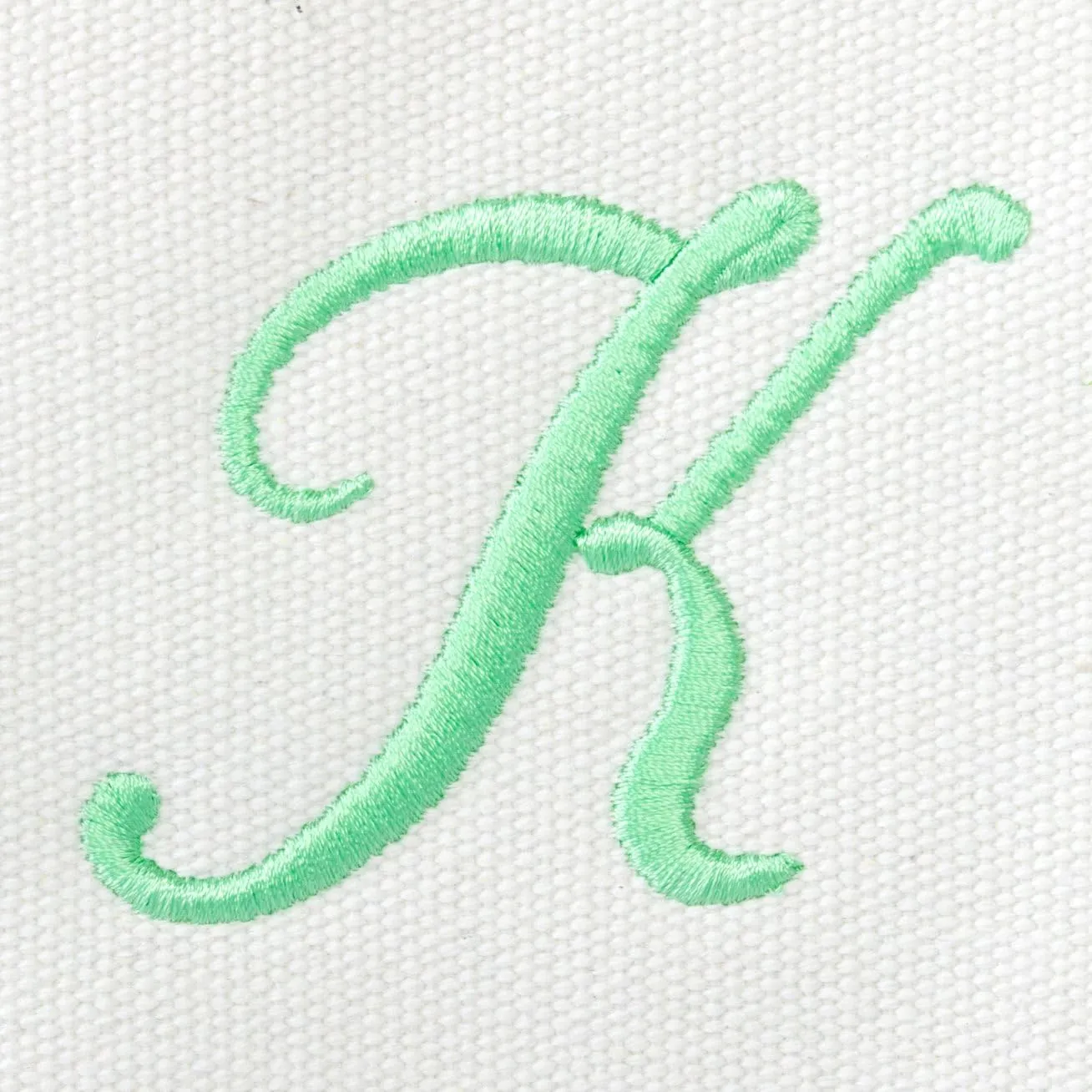 DALIX Monogram Beach Bag and Totes for Women Personalized Gifts Mint Green A -Z