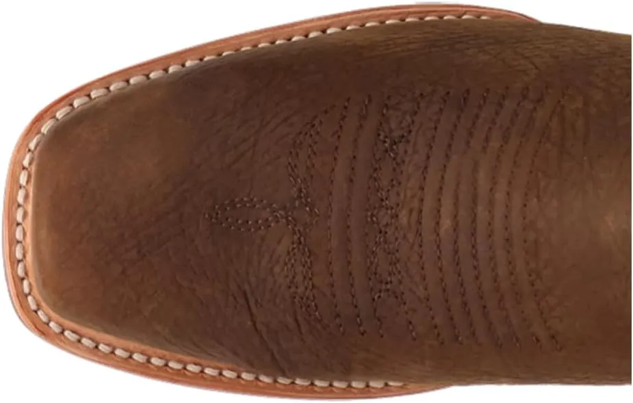 Dan Post Boots Mens Creed Embroidered Square Toe Pull On Casual Boots Mid Calf - Brown