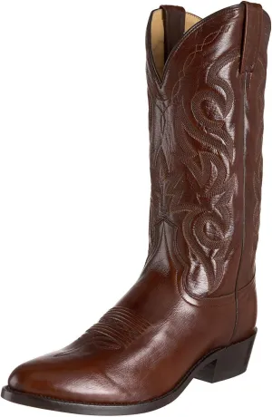Dan Post Mens Milwaukee Embroidered Narrow Round Toe Casual Boots Mid Calf - Black
