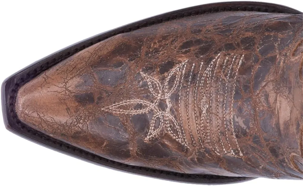 Dan Post Womens Jilted Embroidered Snip Toe Dress Boots Over the Knee High Heel 3" & Up - Brown