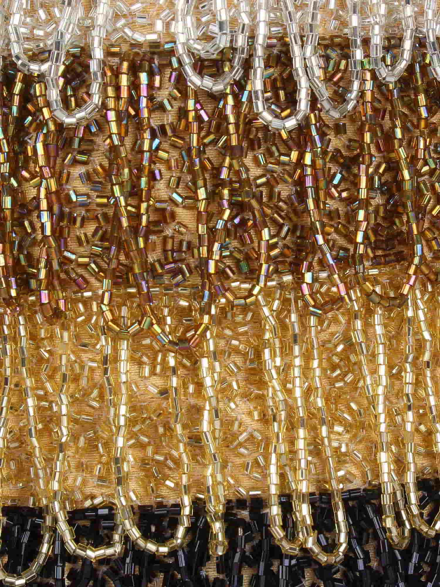 Dangle Embellished Faux Silk Potli