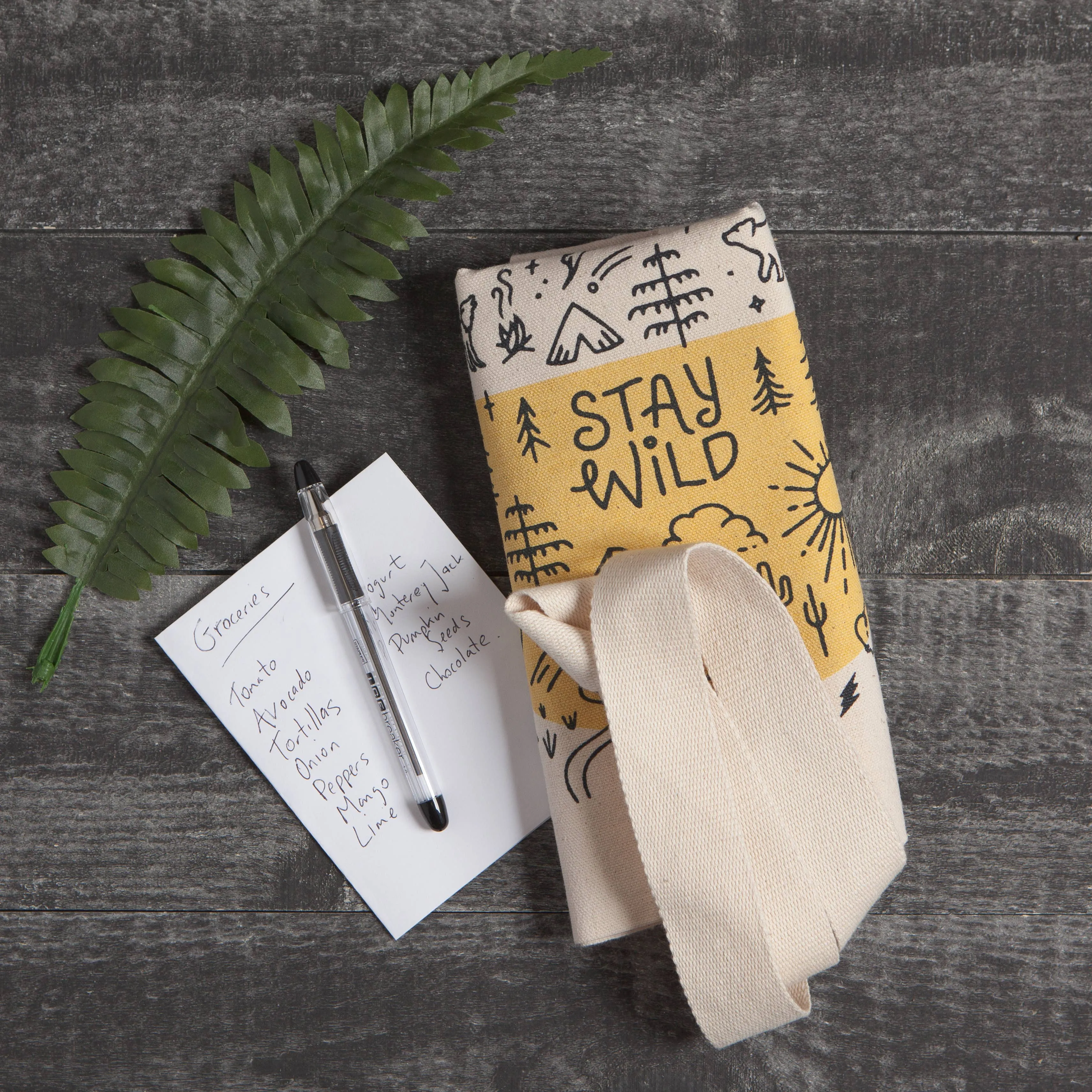 Danica Studio Stay Wild Cotton Studio Tote Bag