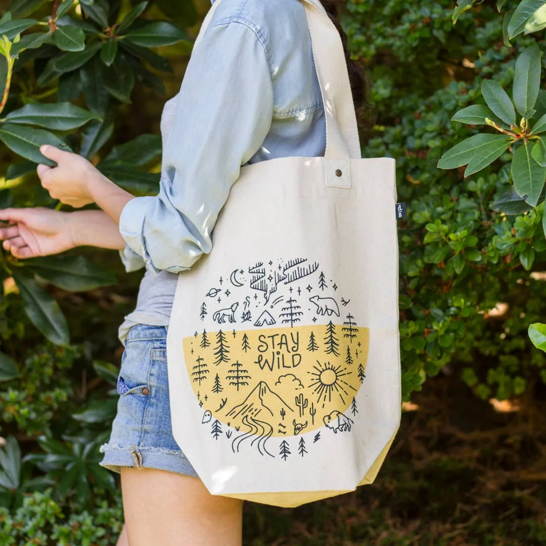Danica Studio Stay Wild Cotton Studio Tote Bag